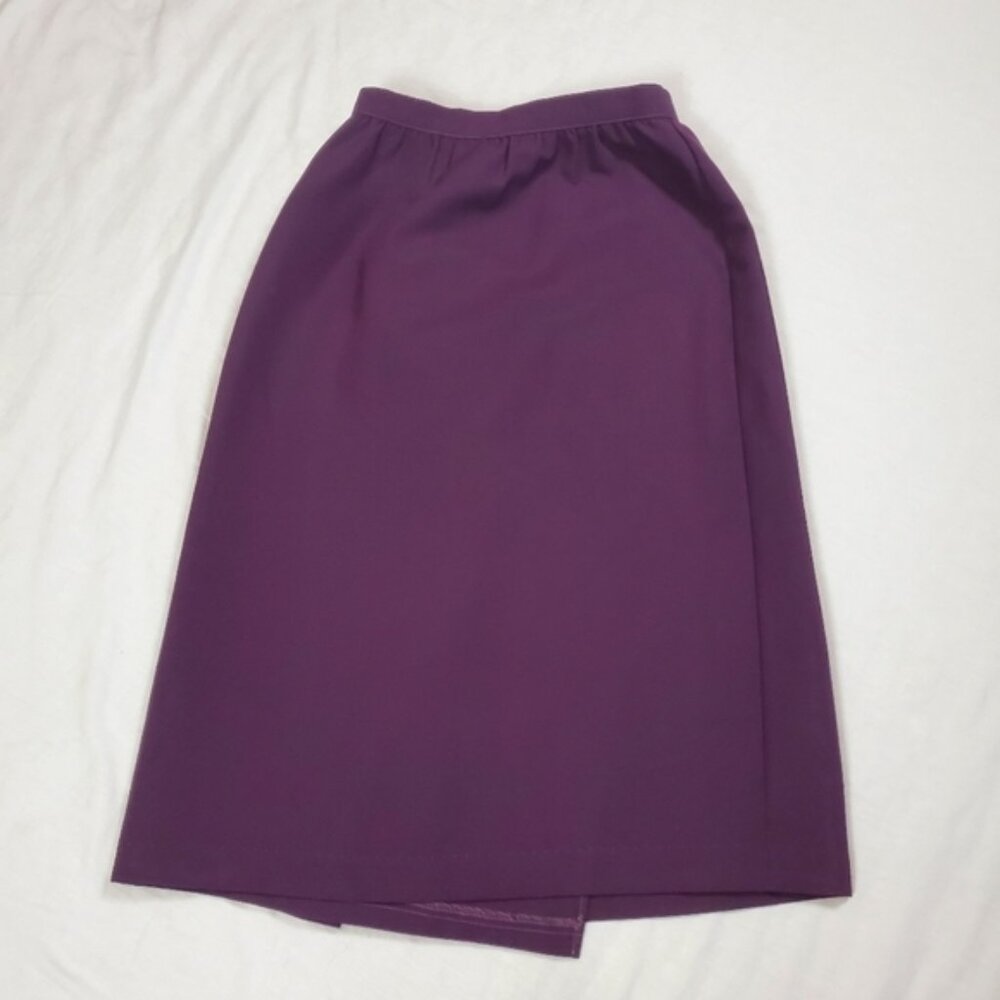 Clyde Vintage pleated purple wrap skirt size XS